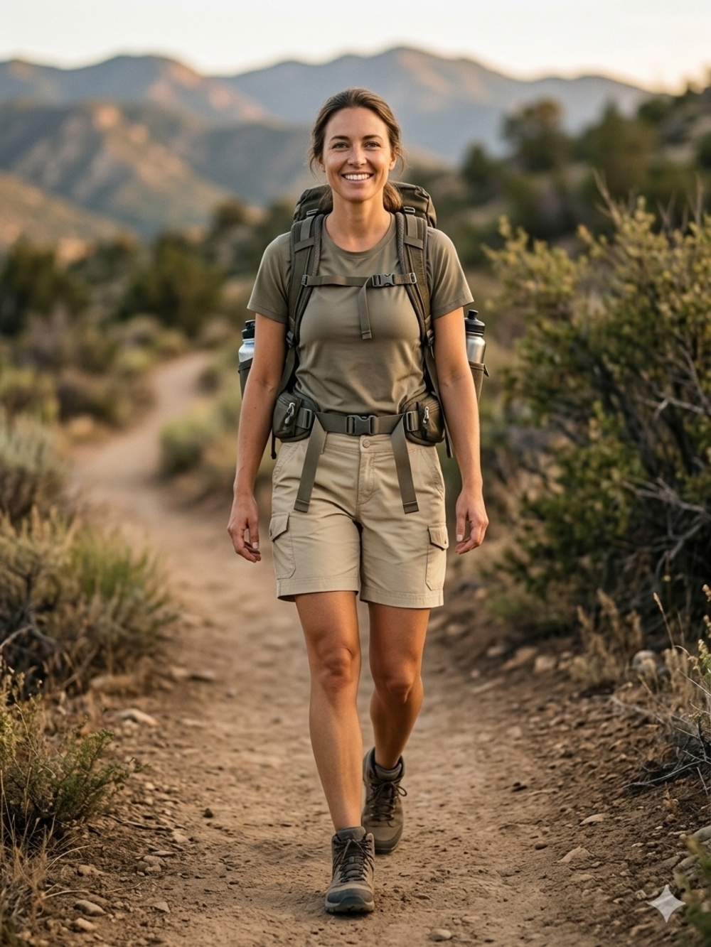 Eddie Bauer Tan Cargo Hiking Shorts Size 12